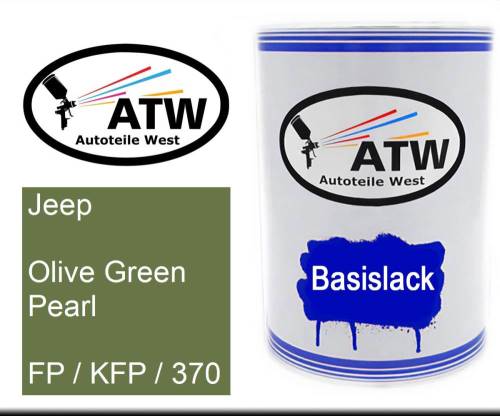 Jeep, Olive Green Pearl, FP / KFP / 370: 500ml Lackdose, von ATW Autoteile West.